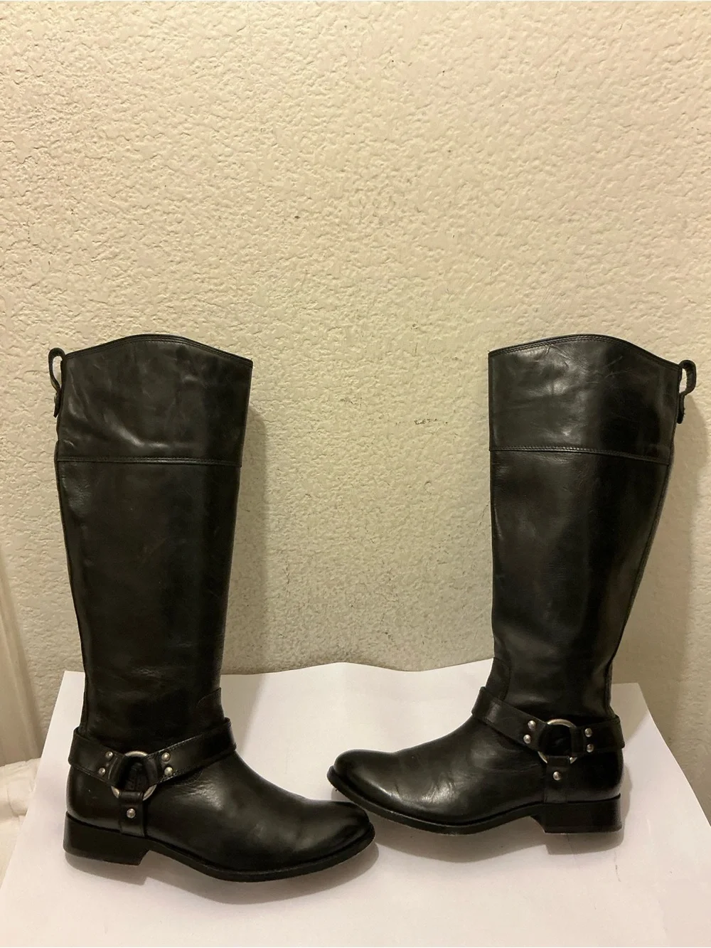 Frye 'Melissa Harness' Riding Boot- Black- Size 7.5 B $398